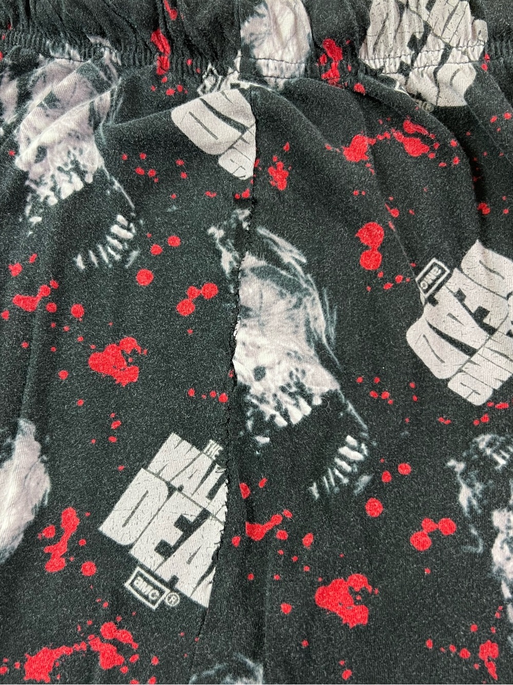 AMC The Walking Dead Zombie Pajama Lounge Sleep Pants Size Medium 2014 - Picture 5 of 9